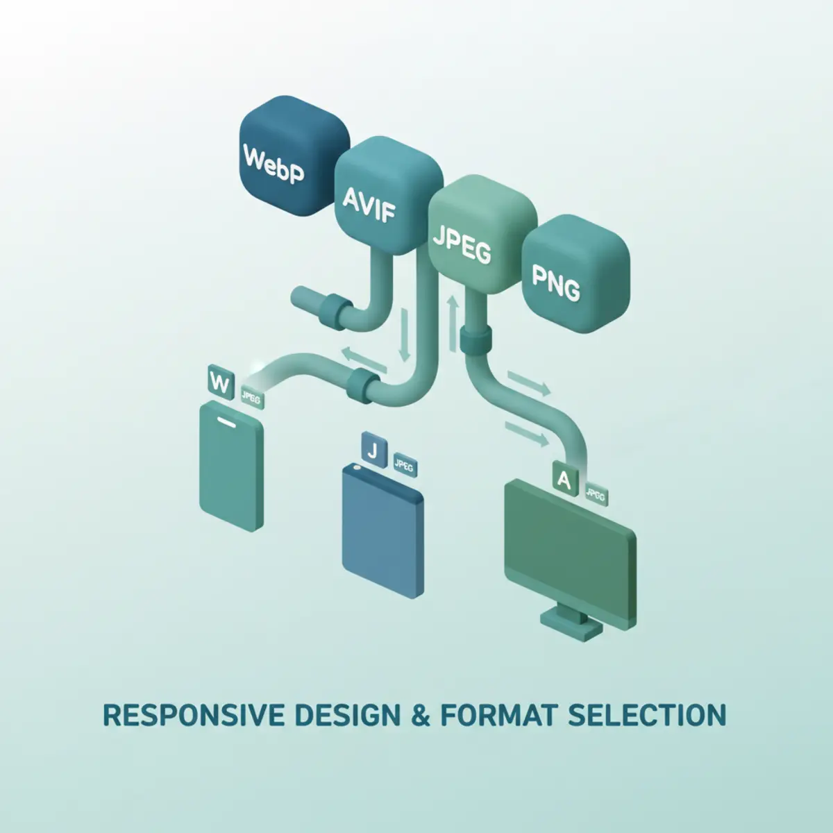 Comparativa de compresión de imágenes WebP AVIF JPEG para optimizar el LCP