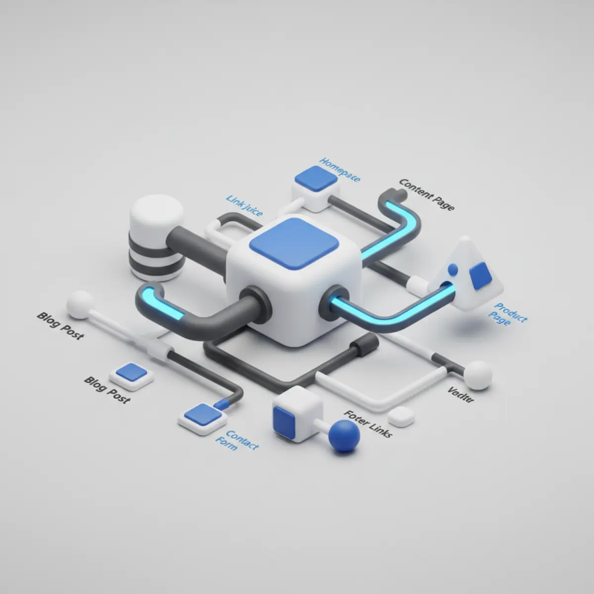 Modelo hub and spoke de clúster de contenido para optimizar link juice interno