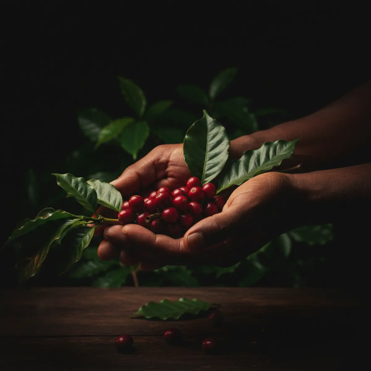 Indigenous shade-grown coffee farming in Sierra Nevada Colombia with forest canopy integration