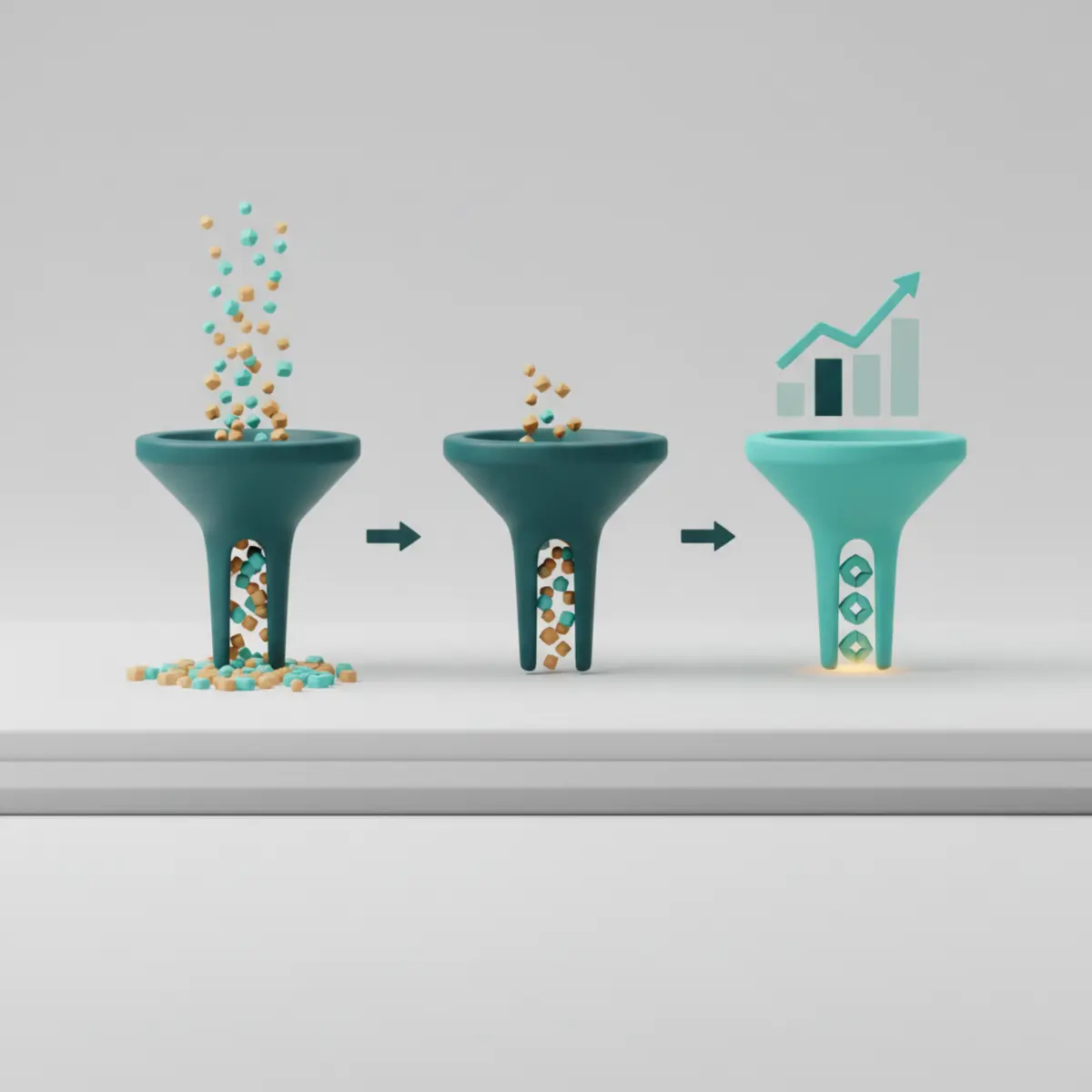 Diagrama comparativo de concordancia amplia frase y exacta en Google Ads