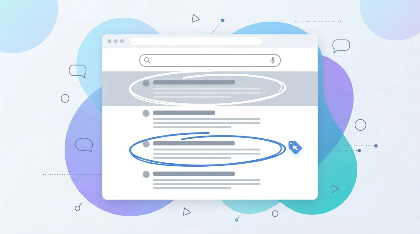 Comparación visual entre un resultado orgánico de SEO y un anuncio de SEM en una página de resultados de Google